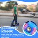 Kids Roller Skates for Boys Girls, 4 Size Adjustable Kids Rollerskates with Light Up Wheels Roller Skates for Boys Girls Size 11-2
