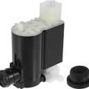 ACROPIX Windshield Washer Motor Pump Fit for Hyundai Tucson Tiburon - Pack of 1 Pcs Black