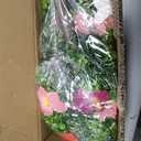 24" Artificial Topiary Flower with Ground Spike Fake Bushes Hawaiian Decor