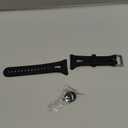 Band for Garmin Forerunner 10/15, Soft Silicone Replacement Watch Band Strap for Garmin Forerunner 10/15 (S-Display Size: 0.81"x0.77", 1Pc (Black)