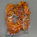 4 PCS Cat Costume Accessory Set-Orange Cat Ears Headband, Nose, Bowtie and Striped Tail for Halloween Christmas Festival Theme Party Cosplay