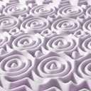 Mellow 3 Inch 5-Zone Memory Foam Mattress Topper, Soothing Lavender Infusion, Dorm Essentials, Twin