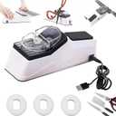 Besynersharp Pro, Electric Knife Sharpener, Double Sided Knife Sharpener, Professional Electric Knife Sharpeners for Kitchen, Quick Sharpening & Polishing, Stable Non-Slip Base (1PC)