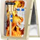 Backflow Preventer Pipe Insulation Cover (5F), POROLIR 20"X16" Thicker Pressure Vacuum Breaker Cover, Water Well Pump Sprinkler Valve Cover for Winter Freeze Protection, Khaki