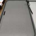 Martha Stewart 12” x 22” Electric Griddle, XL Ceramic Nonstick Flat Top Cooking Surface, Adjustable Temperature Dial, Drip Tray, Dishwasher Safe, 1500W Fast Even Heating, Pancakes & Eggs, Caviar Gray