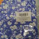 PLOKNRD Women's Casual Dress Summer Short Sleeve T-Shirt Dress Crew Neck Basic Dresses 2025 (Blue White Flower, XL)