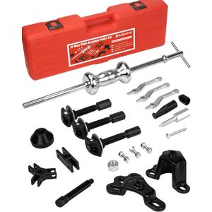 12-Way Slide Hammer Puller Set, Front Wheel Hub Remover & Rear Wheel Axle Removal Tool, Heavy Duty Bearing Puller Set with Carry Box