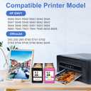62XL Ink Cartridges Black and Color Replacement for HP Ink 62 for HP 62XL Ink Cartridge Combo Pack HP62 HP62XL for HP ENVY 7640 7645 5660 5540 5640 Officejet 5740 8040 Mobile 200 250 Printer Ink 62 XL