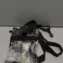 Clear Bag for Stadium Events 12612 Clear Tote Bag for Concert,Sport,Festival (Black)