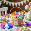 24 Pcs Finger Puppets Set, Animal Finger Puppets for Kids Easter Party Favors Birthday Gift Carnival Classroom Prize