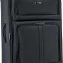 U.S. Traveler Anzio Softside Expandable Luggage with Spinner Wheels, Dark Grey, 2-Piece Set (22/30)