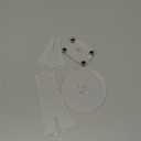 IMPRESA Acrylic Display Stand - Compatible with Lego Up House 43217 - 4.5 x 2.9 In Clear Acrylic Case - Floating Effect Riser & 360-Degree View for Up House Display