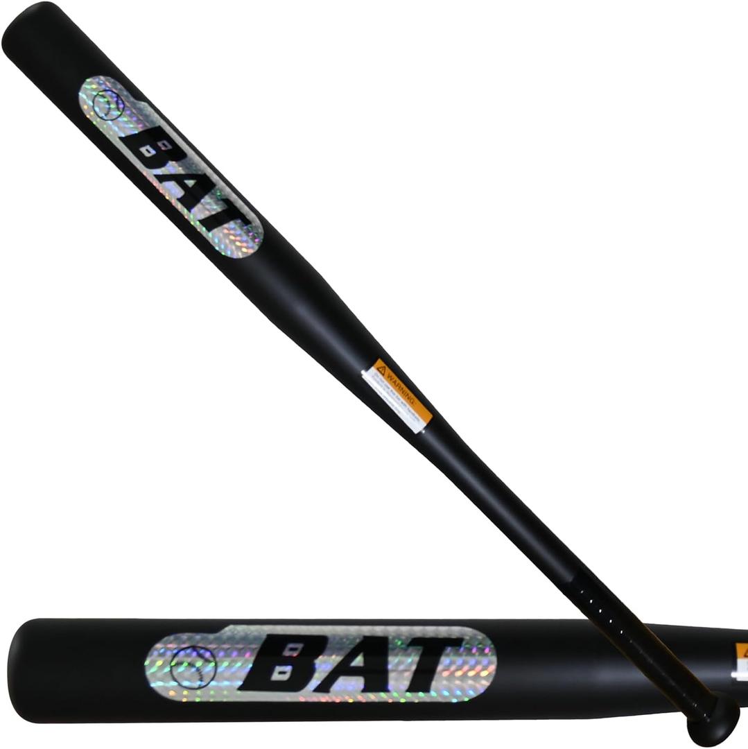 30in Baseball Bat, Alloy Steel Heavy Duty Weighted Baseball Bat, Metal Bats Black, 2in Barrel
