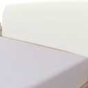 Easy-Going Stretch Bed Headboard Slipcover, Small Square Jacquard Furniture Cover, Dustproof Protector Cover for Bedroom Decor (King, Cream)