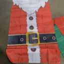 3 Pcs Christmas Door Cover Decoration 71"x 35" Santa Snowman Christmas Front Door Decoration Large Fabric Xmas Winter Cover Banner Backdrop for Xmas New Year Winter Holiday Party Decor