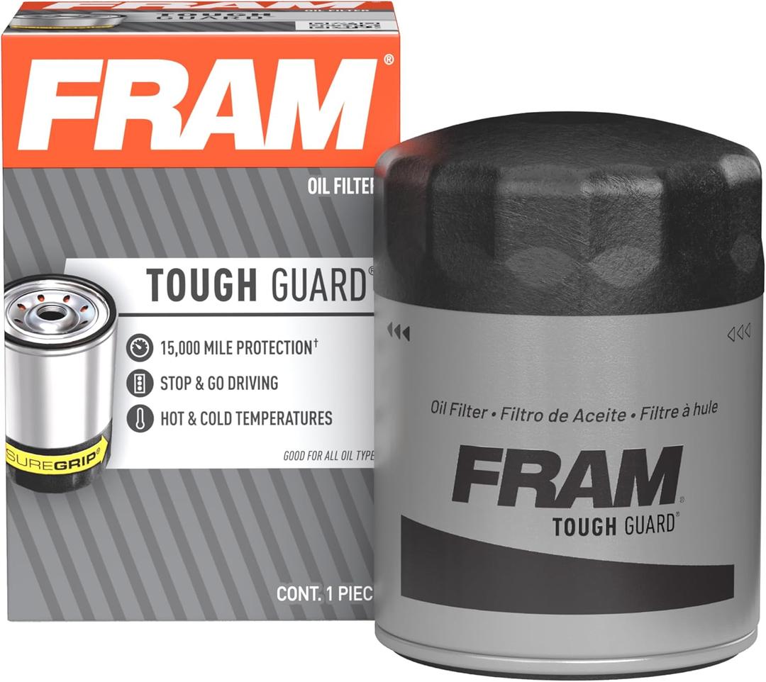 FRAM Tough Guard Replacement Oil Filter TG10358, Designed for Interval Full-Flow Changes Lasting Up to 15K Miles