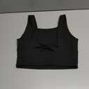 WDIRARA Girl's Twist Back Sports Bras Backless Tank Top Workout Sports Shirts for Gym Black Plain, 8Y