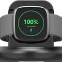 Vancle Charger for Fitbit Versa 4/3, Anti-Slip Charging Stand Dock with 4.4Ft USB Cable Cord for Sense 2/Sense Smartwatch