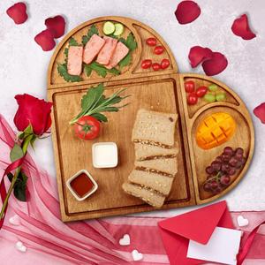 Premium Solid Wood Charcuterie Board Gift Set - Extra Large Magnetic Cheese Board Wooden Tray Serving Platter Housewarming, Christmas, and Valentine's Gifts