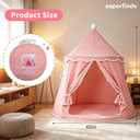 Kids Play Tent, Kids Castle with Carry Bag, Kids Playhouse for Kids Ages 3-8, Portable Children Game Tent, Toddler Tent for Kids Indoor/Outdoor (Pink)
