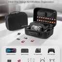 [Upgraded Compact]Carrying Case for Nintendo Switch 2 All in One Case with Dock, Hard Shell Portable Travel Carry Bag for Switch 2, Pro Controller, 18 Game Cards and Other Accessories (Black)