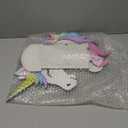 Pinkunn Unicorn Shelves Wall Decor Wooden Floating Shelf Crystal Display Wall Art Girly Bedroom Bathroom Decor Unicorn Lover Gift, Easy to Assemble