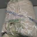 DJY Beige Quilt Set King Size - Branch Botanical Pattern Bedspread Coverlet Set, 3 Piece Floral Quilt Bedding Set Soft Lightweight Microfiber Bed Cover for All Season