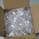 50Pack Plastic C7/G40 Replacement LED Light Bulbs - 0.6W Equivalent to 7W Incandescent Bulbs 2700K, E12 Screw Base Shatterproof & Waterproof LED Globe Light Bulbs for Outdoor String Lights