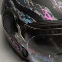 TRIANGLE Full Face Motorcycle Helmets,Off-Road Motocross Helmet for Men & Women,Dual Visor with Internal Tinted Sunshield,Open Face 3/4 Adult Racing Helmet DOT Approved(Black,XXL)