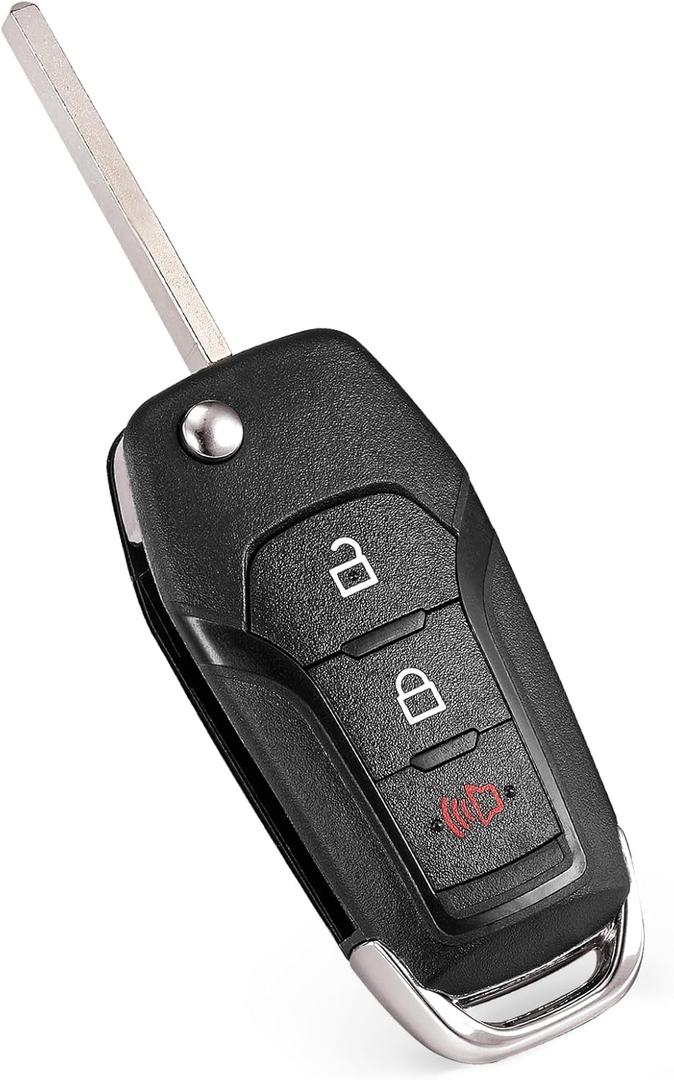 Flip Key Fob Replacement Fits for Ford F150 2015 2016 2017 2018 2019 2020 2021 2022 F250/F350/F450/F550 2017-2022 Explorer 2016-2022 Ranger 2019-2022 Ecosport 2018-2022 Bronco 2021-2022 Keyless Entry