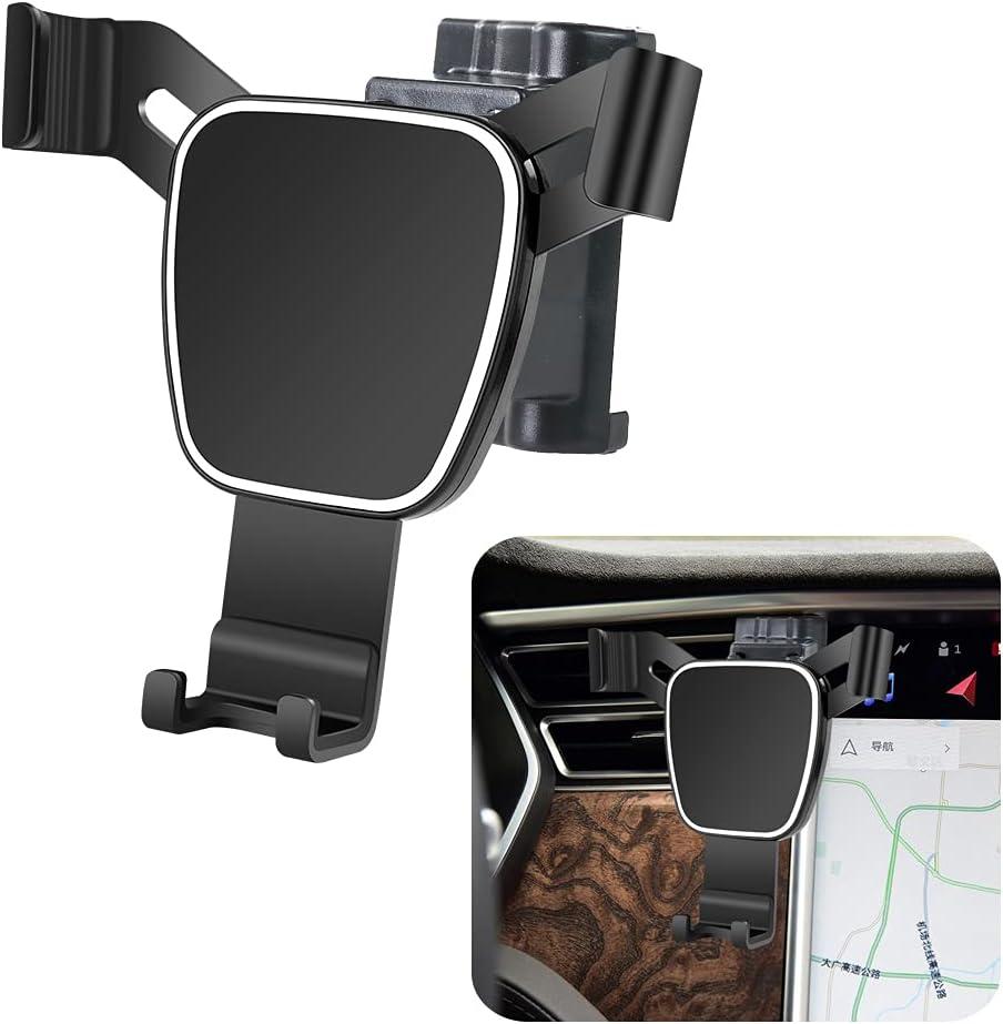 musttrue Car Phone Holder for 2016-2020 Tesla Model X and 2012-2020 Model S SUV Auto Accessories Navigation Bracket Interior Decoration Mobile Cell Phone Mount