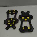 Ice Cleats Snow Traction Cleats Crampons for Shoe and Boots Non-Slip Overshoe for Walking on Snow and Ice Rubber Walking Cleats Anti Slip Crampons, L