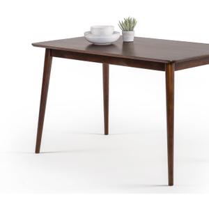 Zinus Jen 47 Inch Wood Dining Table/Solid Wood Kitchen Table/Easy Assembly, Espresso