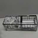 Cisily Extra Large Kitchen Sink Caddy Organzier with High Brush Holder, Sponge Holder for Sink, 304 Rustproof Stainless, Kitchen Countertop Soap Dispenser Organizer For Decor and Accessories (10.62, Matte Black)