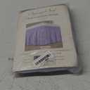 Biscaynebay Wrap Around Bed Skirts for Twin & Twin XL Beds 15" Drop, Lavender Adjustable Elastic Dust Ruffles Easy Fit Wrinkle & Fade Resistant Silky Luxurious Fabric Machine Washable