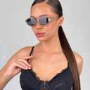 AIEYEZO Retro Oval Sunglasses for Women Fashion Polarized Sun Glasses Oval Metal Frames UV400 Protection Lens (Gold/Grey)