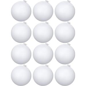 Bencailor 12 Pcs White Beach Balls Bulk 3.5 Inch Mini Inflatable Beach Balls for Ocean Under The Sea Party Decorations Summer Pool Toys Party Supplies