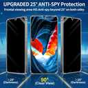 3 Pack Privacy Screen Protector for Samsung Galaxy s25 ultra Tempered Glass + 2 Pack Camera Lens Protector, True 25Anti Spy, Military Grade Shatterproof, 9H+ Hardness, Auto Alignment Frame 6.9"