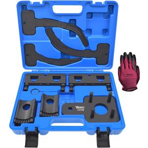 Camshaft Phaser Timing Chain Tool, Camshaft Holding Tool Crankshaft Pulley Wrench Compatible with VW Chrysler Dodge 3.6L Pentastar Engine, Replace 10369 10200A 10202 10198A 2025200090 (blue case)