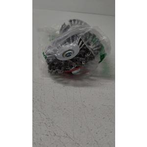 5 Pack 4.5 Inch Twist Knotted Wire Wheel for Angle Grinders, with 5/8 Inch-11 Threaded Arbor, for Heavy & Light Duty Work