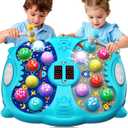 Whack Mole Game for Kids, Idea Gift for 3-12 Year Old Boys and Girls, Interactive Pounding Toy with 2 Hammers, Lights & Sounds, 3 Game Modes Educational Toy for 3 4 5 6+ Year Old Boys- Blue