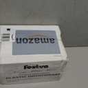 Festiva 200Pcs Navy Blue Gold Dessert Plates 6.3" with Plastic Forks 5"- Small Disposable Plates- Dessert/Cake/Appetizer Plastic Plates include 100Plates 100Forks for Christmas Party & Hanukkah