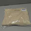 Womens Short Sleeve Sweaters Summer Cap Sleeve Tops Casual Crewneck Oversized Lightweight Knit Sweater Vest (Beige, XXL)