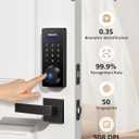 Philips Smart Lock with Handles, Keyless Entry Front Door Lock Set, Smart Keypad Deadbolt with Handle, Digital Door Lock for Front Door, App Fingerprint PIN Code Unlocking, Auto Locking