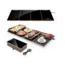 FEPPO Food Warmers for Parties Buffet – 4-in-1 Electric Warming Tray for Food with 10 Temp Settings & Timer, 33"x15" Glass Surface, Modular Buffet Hot Plates for Catering & Gatherings