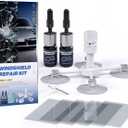 2 Pack Auto Windshield Repair Resin Kit for Fixing Chips, Cracks and Star-Shape Cack