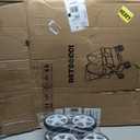 Double Pet Stroller for 2 Small Dogs & Cats, Side-by-Side Twin Travel Carriage with Safety Leashes, Mesh Windows & Double Storage Baskets, Lightweight & Foldable, 44lbs Capacity, Gray