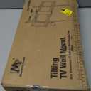 Mounting Dream TV Wall Mount for Most 37-75 Inch TVs, Universal Tilt TV Mount Fit 16", 18", 24" Stud with Loading Capacity 132lbs, Max Vesa 600 x 400mm, Low Profile Flat Wall Mount TV Bracket (Black)