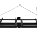 Lasnten Drag Harrow 6 Ft Driveway Drag Grader Yard Drag Lawn with Chain Steel Tractor Attachments Landscape Power Rake for ATV, UTV, Tractor