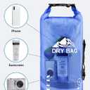 HEETA Dry Bag Waterproof for Women Men, 5L/10L/20L/30L/40L Roll Top Lightweight Dry Storage Bag Backpack with Phone Case for Travel Swimming Boating Kayaking Paddle Board Camping Beach Accessories